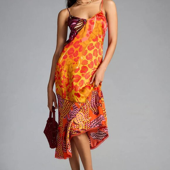 FARM Rio Dresses & Skirts - NWT - slinky FARM Rio x Anthropologie Printed Slip Dres